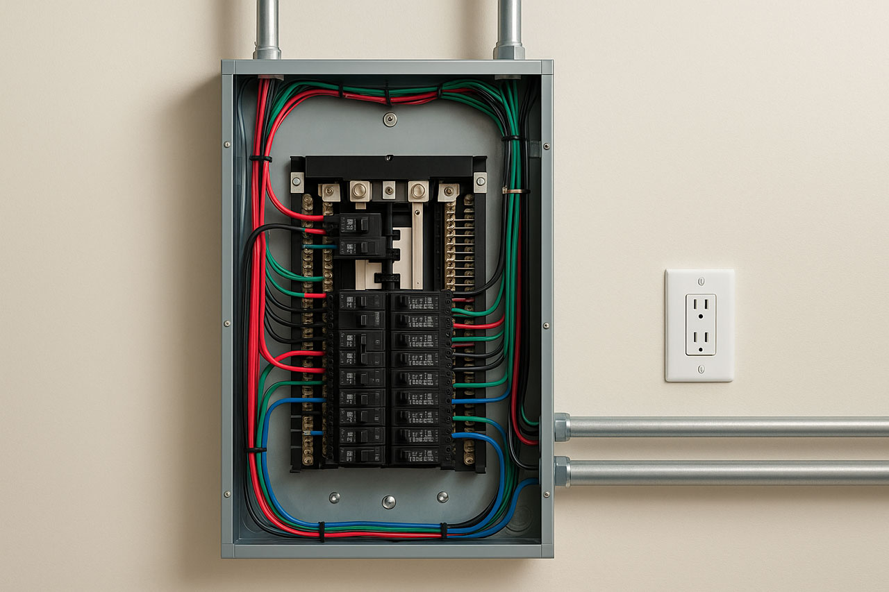 Electrical panel upgrade to modern 200-amp service by B-Line Electric LLC in Prineville